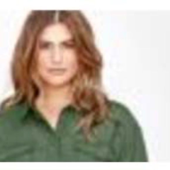 TENCEL SHIRT, LONG SLEEVE, DEEP KHAKI, SIZE 26, BUTTON FRONT, POCKETS, L&L for - Picture 1 of 4